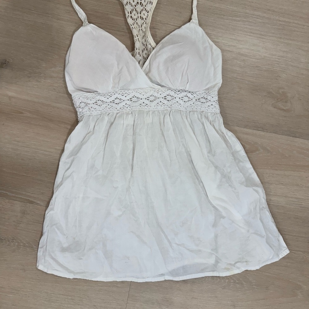 Lei Cream Lace Detail Top